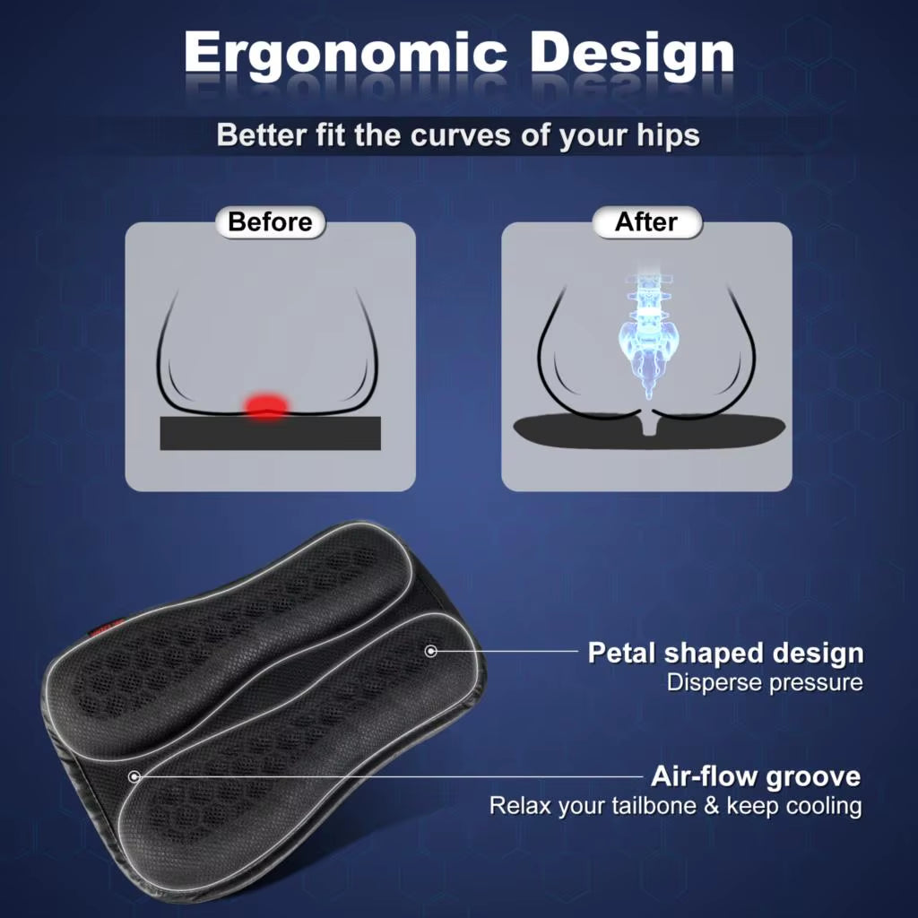 3D Motorcycle Seat Gel Cushion Comfortable Motorcycle Saddle Cushion Breathable Honeyomb Structure Moto Seat Cushion Accessories