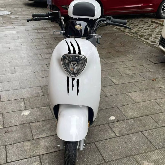 Motorcycle Car Sticker Universal Monster Claw Scratched Stripe Decal Marker Reflective Waterproof Moto Decoration Accessories