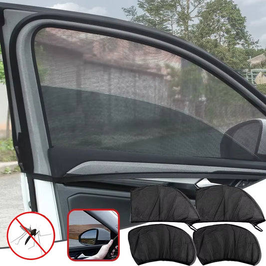 Car Sunshade Anti-Mosquito Insulation UV Protective Glass Sunscreen Mesh Reflective Sunshade Protective Window Film for Sedansuv