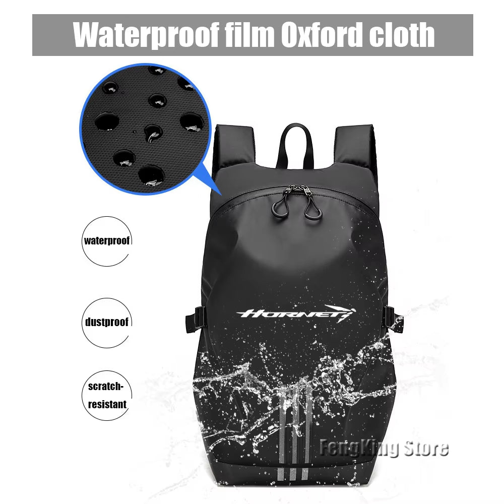 For Honda Hornet CB750 750 Knight Backpack Motorcycle Helmet Bag Travel Equipment Waterproof Large Capacity