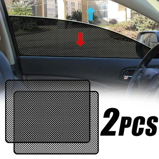 2PCS Sun Block Film Anti-Uv Car Static Sunshade Stickers Wind Glass Sunscreen Curtain Insulation Car Sunroof Solar Film Shade
