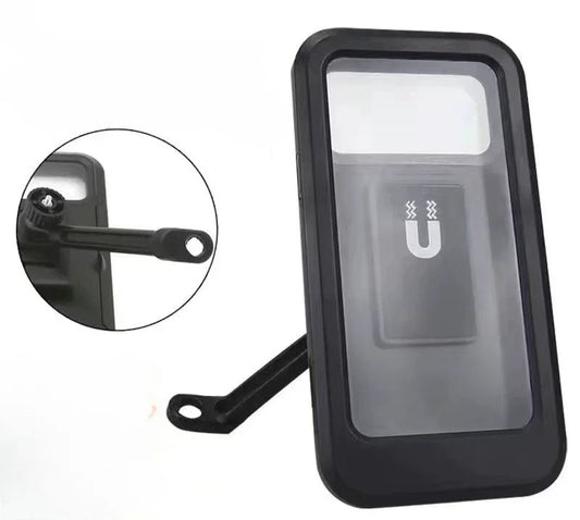 Waterproof Mobile Phone Holder for Motorcycle Bike Magnetic Cycling Phone Bag GPS 360° Swivel Adjustable Stand Phone Accessories