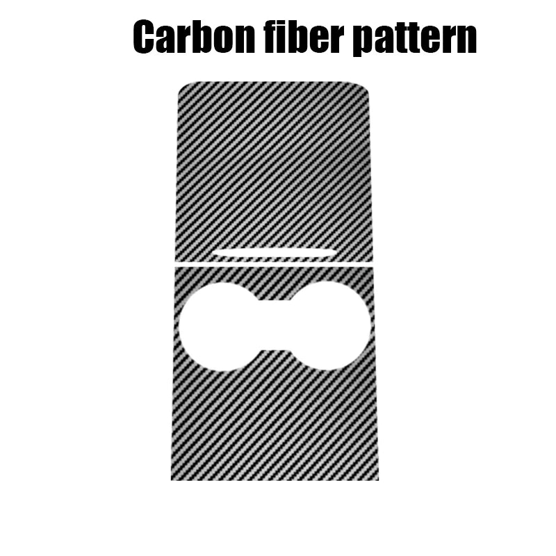 For Tesla Model 3 Y 2021-2023 Center Console Panel Sticker Wood Grain Film Carbon Central Control Cover Car Interior Accessories