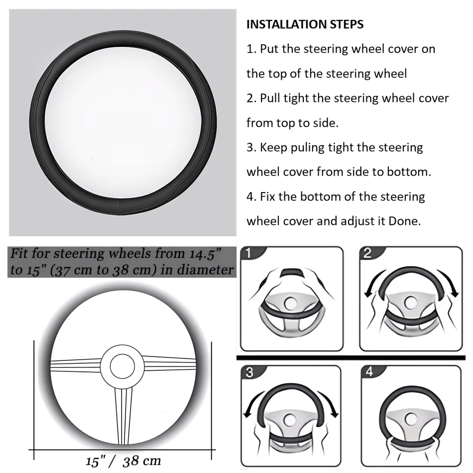 Car Steering Wheel Cover