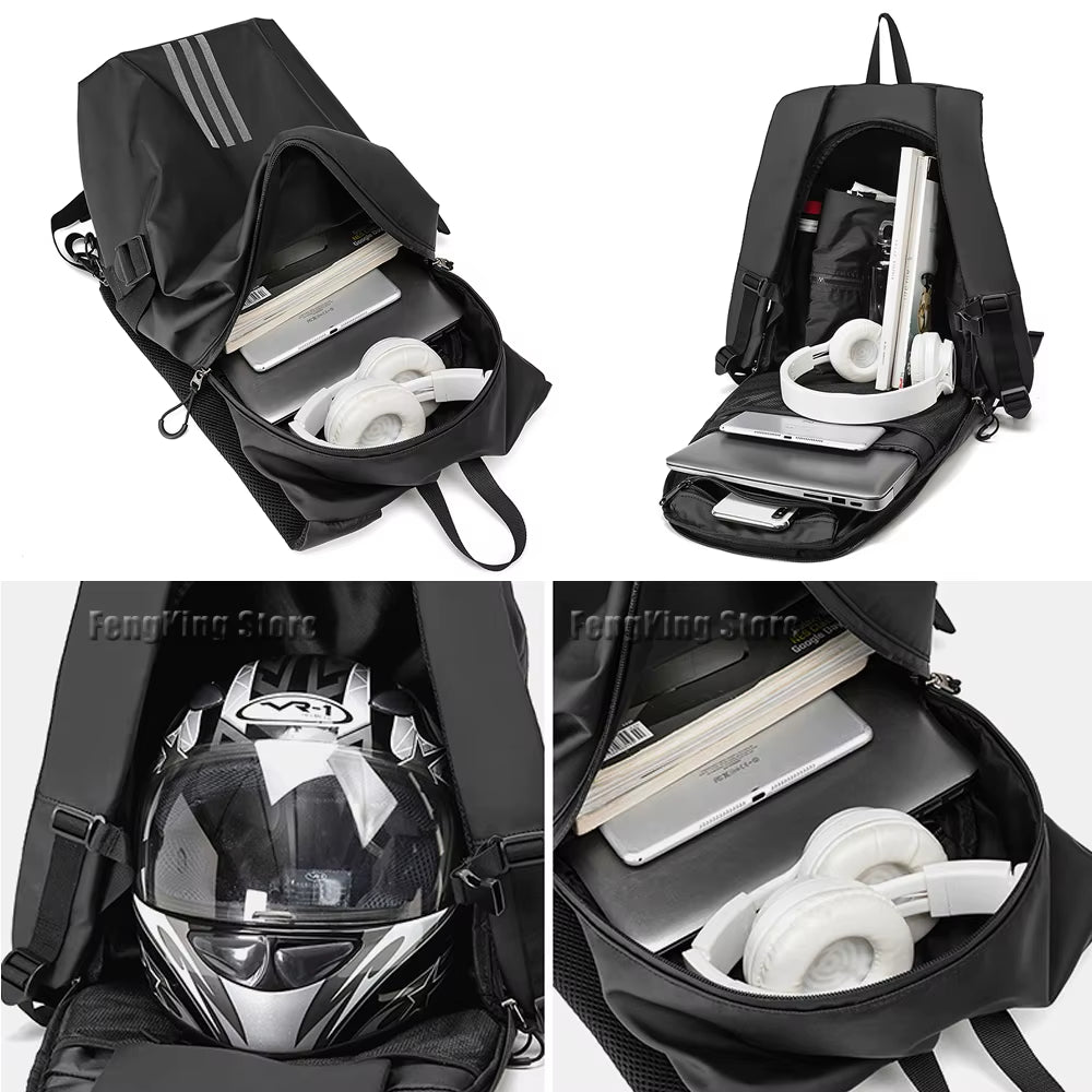 For Honda Hornet CB750 750 Knight Backpack Motorcycle Helmet Bag Travel Equipment Waterproof Large Capacity