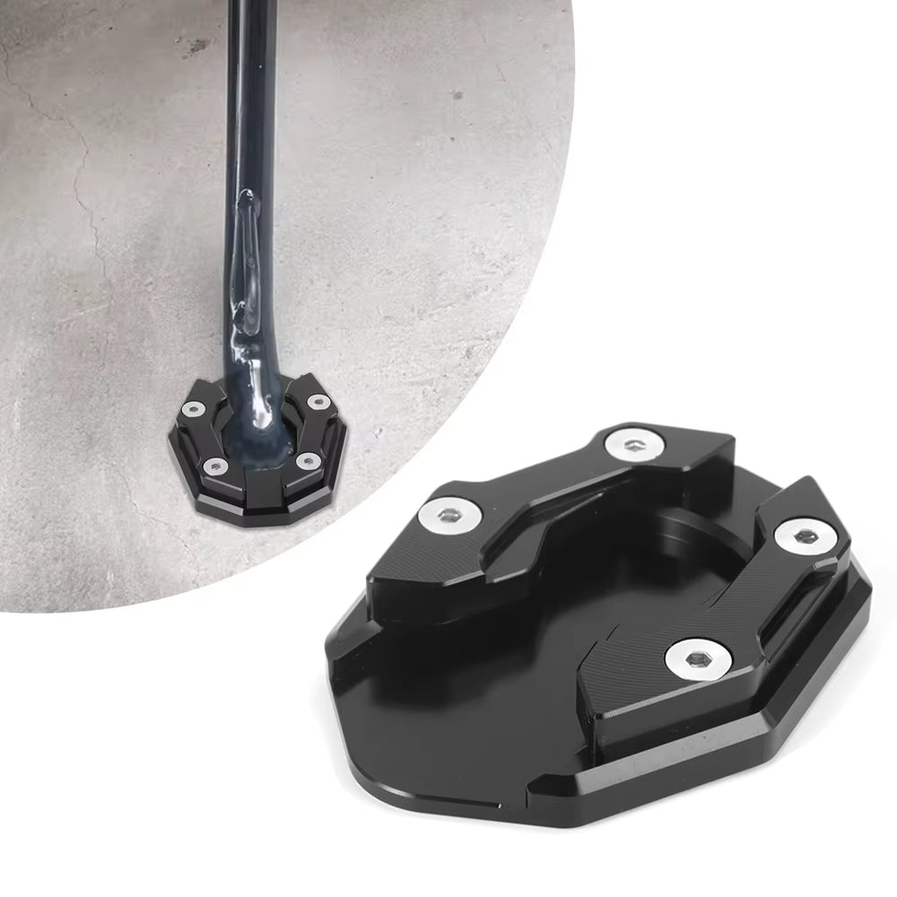 Motorcycle Bikes Kickstand Extender Foot Side Stand Extension Foot Pad Support Plate Motorcycle Accessories