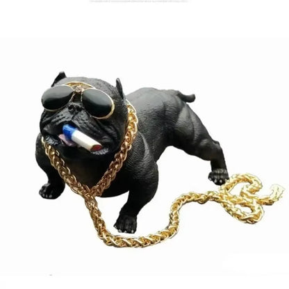 Wear-Resistant Bulldog Car Ornaments Feel Comfortable Resin Material Car Dashboard Decoration Car Accessories Interior Decor