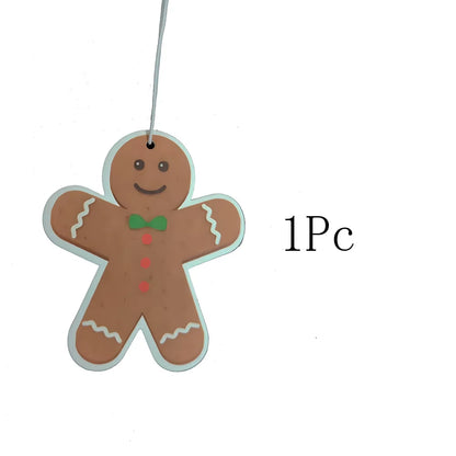 1-3 Pieces Christmas Cute Gingerbread Villain Festive Car Air Freshener Car Scented Interior Car Home Furniture Air Freshener