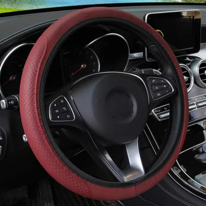 37-39Cm Car Steering Wheel Cover Skidproof Auto Steering- Wheel Cover Anti-Slip Embossing Leather Car-Styling Car Accessories