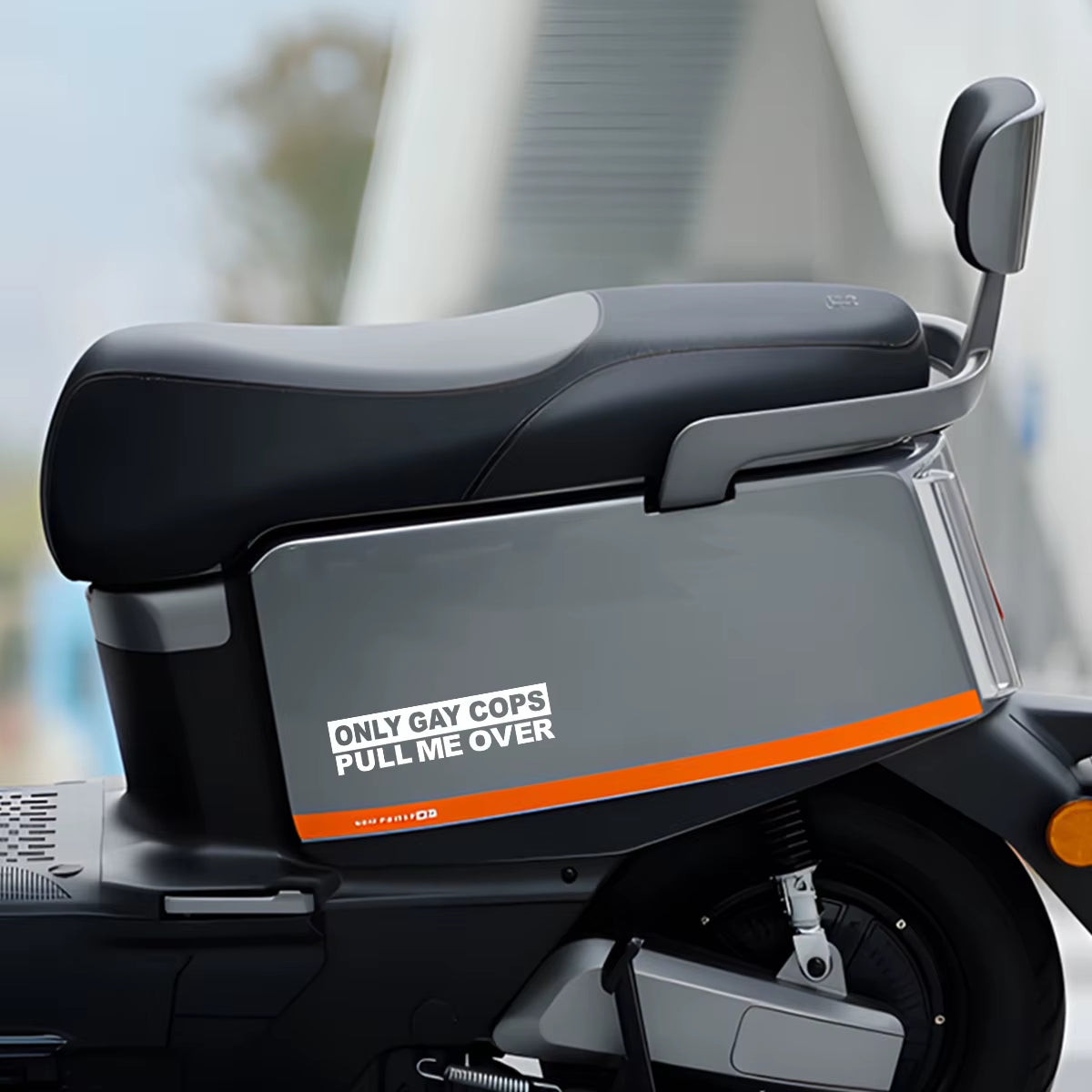 Funny 'Only Cops Pull Me Over' Decal - Durable Pvc Sticker for Cars, Motorcycles & Cups