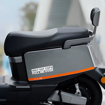 Funny 'Only Cops Pull Me Over' Decal - Durable Pvc Sticker for Cars, Motorcycles & Cups