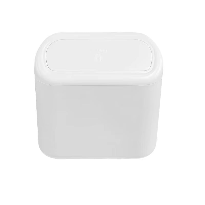 Hanging Car Trash Can Vehicle Garbage Dust Case Storage Box ABS Square Pressing Trash Bin Auto Interior Accessories Direct Sales
