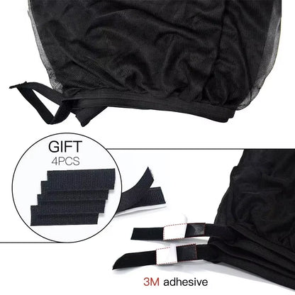Car Sunshade Anti-Mosquito Insulation UV Protective Glass Sunscreen Mesh Reflective Sunshade Protective Window Film for Sedansuv