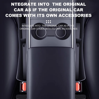 2PCS Car Seat Gap Filler Organizer,Multifunctional Car Gap Fillers with USB and Phone Holder, Universal Car Seat Storage Organizer between Seats for Phone, Keys, Eyeglasses(Black)