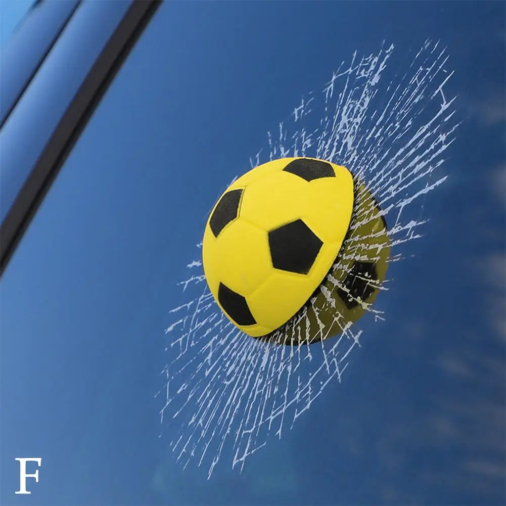 1 PCS Car Stickers 3D Baseball Football Tennis Ball Car Decals DIY Car Hits Body Auto Styling X Car Window 17Cm Decoration M2B6