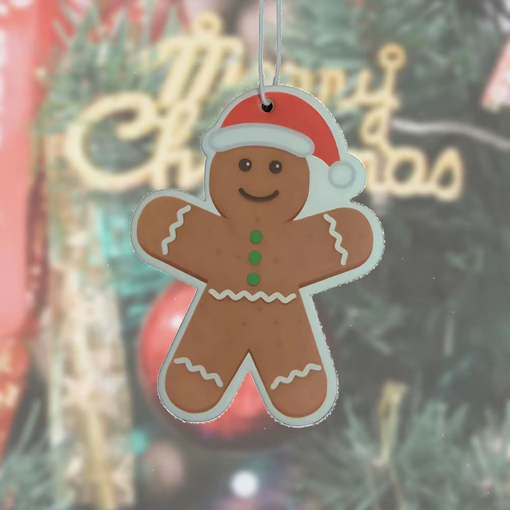 1-3 Pieces Christmas Cute Gingerbread Villain Festive Car Air Freshener Car Scented Interior Car Home Furniture Air Freshener