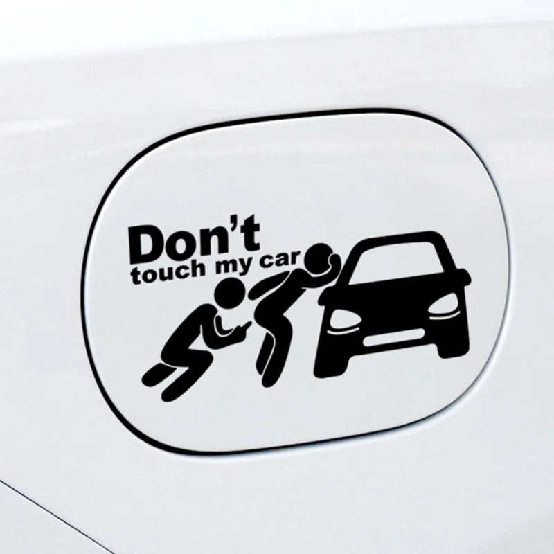Creative Don'T Touch My Car Car Sticker Decals - Funny Exterior Auto Decals for Car Window Accessories