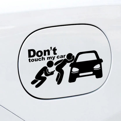 Creative Don'T Touch My Car Car Sticker Decals - Funny Exterior Auto Decals for Car Window Accessories
