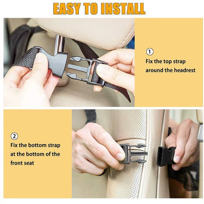 Car Backseat Organizer with Touch Screen Tablet Holder Auto Storage Pockets Cover Car Seat Back Protectors for Trip Kids Travel