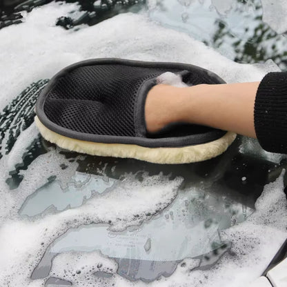 Car Cleaning Brush Cleaner Wool Soft Car Washing Gloves Cleaning Brush Motorcycle Washer Care Automotive Car Styling 15*23Cm
