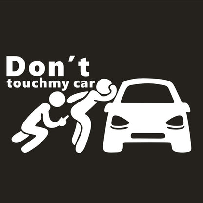 Creative Don'T Touch My Car Car Sticker Decals - Funny Exterior Auto Decals for Car Window Accessories