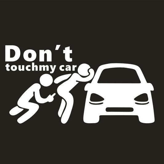 Creative Don'T Touch My Car Car Sticker Decals - Funny Exterior Auto Decals for Car Window Accessories