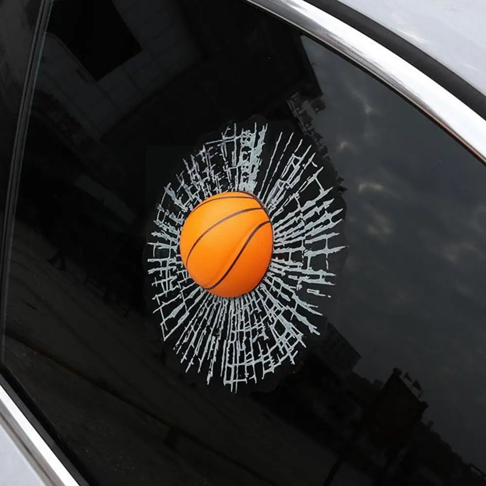 1 PCS Car Stickers 3D Baseball Football Tennis Ball Car Decals DIY Car Hits Body Auto Styling X Car Window 17Cm Decoration M2B6