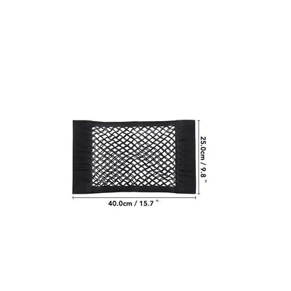 Universal Car Storage Bag Double Mesh Trunk Storage Net, Car Built-In Storage Bag, Car Fire Extinguisher Fixed Net