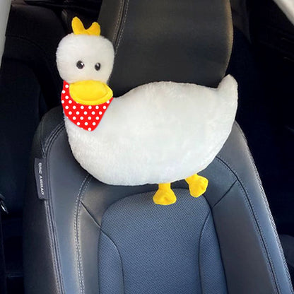 Heart-Shaped Car Headrest Plush Love Neck Pillow Seat Universal Lumbar Pillow Support Accessories Back Car Cushion F2E0