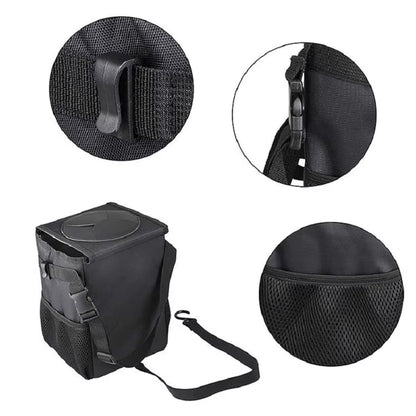 Waterproof Car Trash Can Bin Auto Car Accessories Organizer Garbage Dump for Trash Can Cars Storage Pockets Closeable Portable