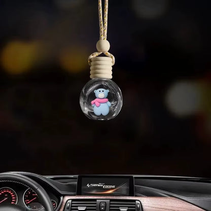 New 10ML Santa Claus Car Perfume Pendant Aromatherapy Christmas Gift Ornaments Glass Empty Bottle Perfume Refill Bottle Travel