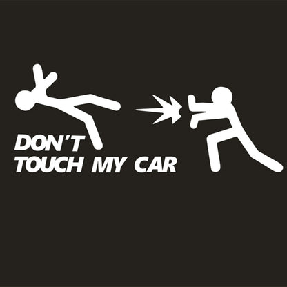 Creative Don'T Touch My Car Car Sticker Decals - Funny Exterior Auto Decals for Car Window Accessories