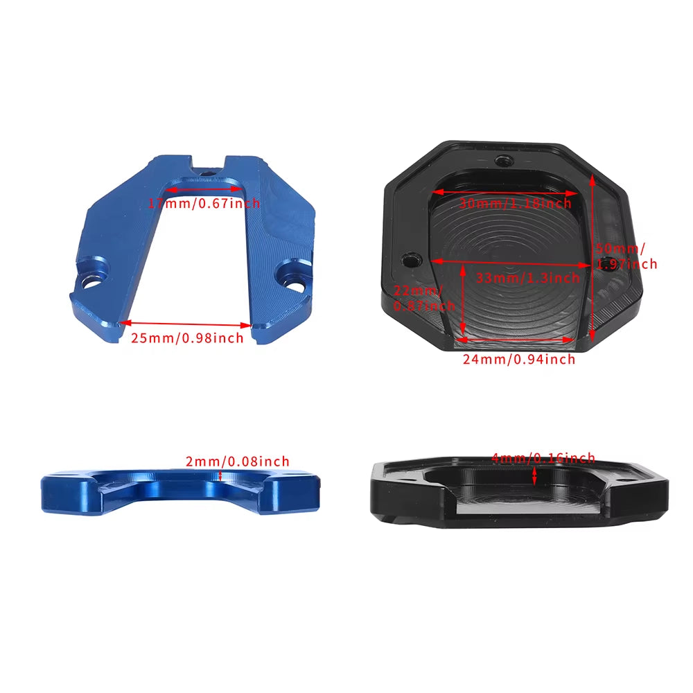 Motorcycle Bikes Kickstand Extender Foot Side Stand Extension Foot Pad Support Plate Motorcycle Accessories
