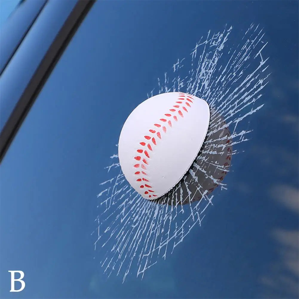 1 PCS Car Stickers 3D Baseball Football Tennis Ball Car Decals DIY Car Hits Body Auto Styling X Car Window 17Cm Decoration M2B6