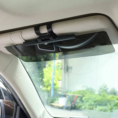 Universal HD Car Sun Visor Extensions Anti-Dazzle Anti-Uv Polarized Sunshade Plate Clear Vision 2In1 Day Night Sun Visor Mirror