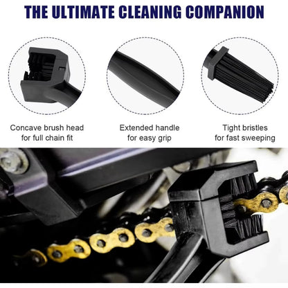 Motorcycle Chain Brush Cleaner Plastic Bicycle/Moto Brush Clean Chain Cleaner Outdoor Scrubber Road Care Tools Motorcycle Parts