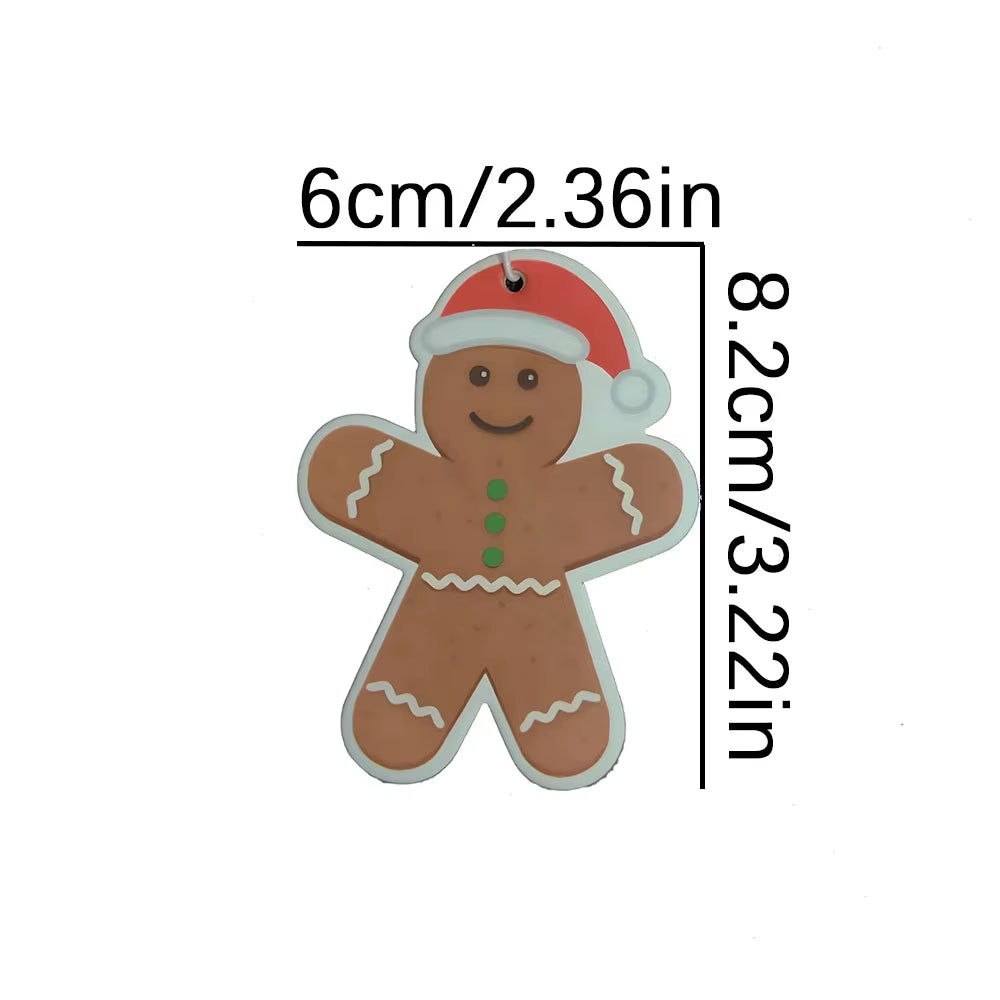 1-3 Pieces Christmas Cute Gingerbread Villain Festive Car Air Freshener Car Scented Interior Car Home Furniture Air Freshener