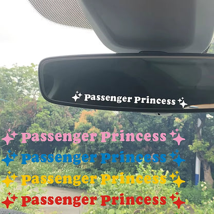 2Pcs Mirror Decoration Sticker Passenger Princess Star Mirror Decal Sticker Rearview Mirror Car Vinyl Decoration Funny Car Decal