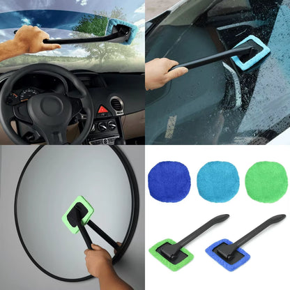 Auto Car Window Cleaner Brush Kit Windshield Cleaning Wash Tool inside Interior Glass Wiper with Long Handle Car Accessories