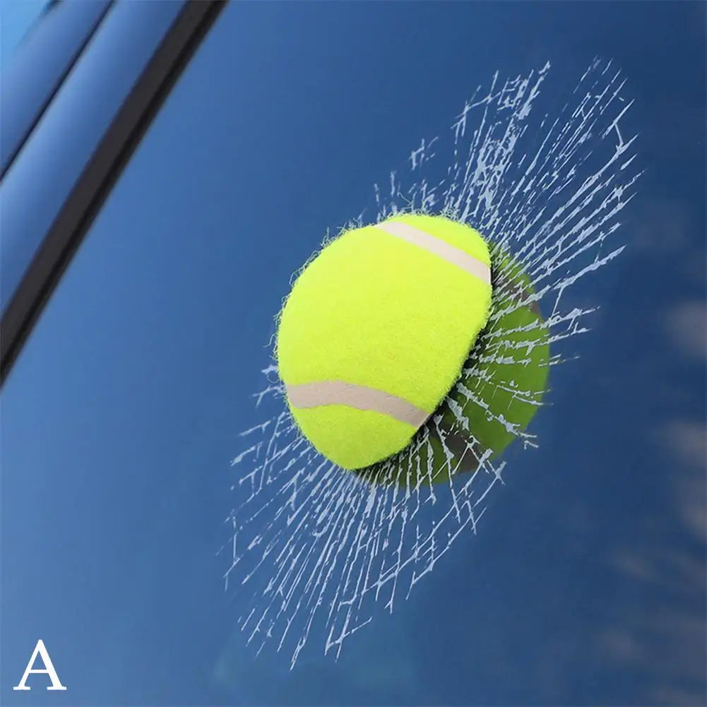 1 PCS Car Stickers 3D Baseball Football Tennis Ball Car Decals DIY Car Hits Body Auto Styling X Car Window 17Cm Decoration M2B6