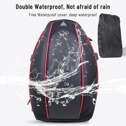 Motorcycle Tail Bag Black Motorbike Waterproof Tail Travel Rider Luggage Rear Back Seat Bag Large Capacity Saddle Bag