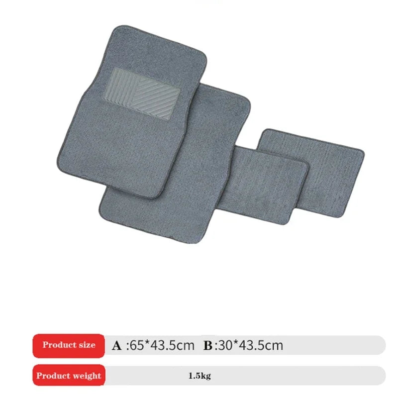 For Cars Fully Surrounded Protective Mat SUV GM Flame Retardant PVC Polyester Anti-Slip Mat Universal Car Floor Mats Accessories