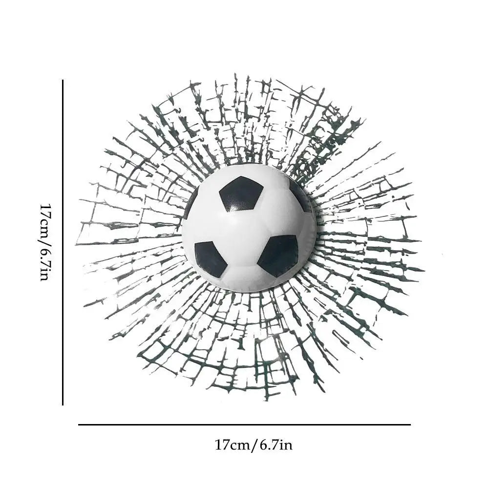 1 PCS Car Stickers 3D Baseball Football Tennis Ball Car Decals DIY Car Hits Body Auto Styling X Car Window 17Cm Decoration M2B6