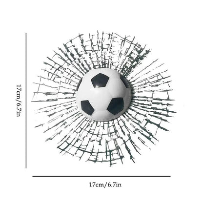 1 PCS Car Stickers 3D Baseball Football Tennis Ball Car Decals DIY Car Hits Body Auto Styling X Car Window 17Cm Decoration M2B6