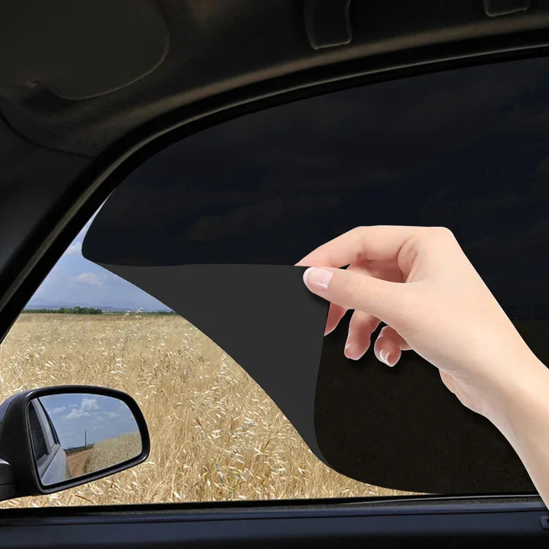 2PCS Sun Block Film Anti-Uv Car Static Sunshade Stickers Wind Glass Sunscreen Curtain Insulation Car Sunroof Solar Film Shade