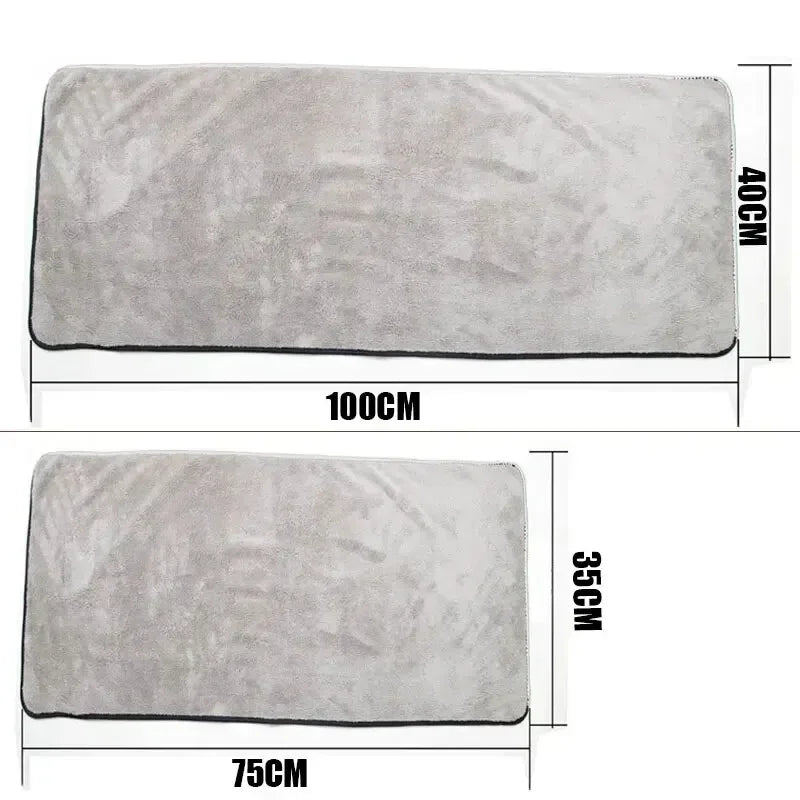 Microfiber Car Wash Towel Super Absorbent Thick and Soft for Auto Drying Window Door Cleaning Car Washing Tools Auto Accessories