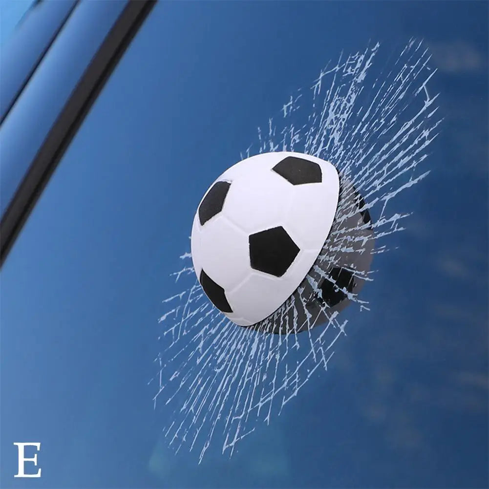 1 PCS Car Stickers 3D Baseball Football Tennis Ball Car Decals DIY Car Hits Body Auto Styling X Car Window 17Cm Decoration M2B6
