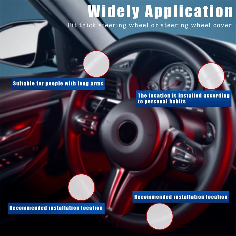 Turning Steering Wheel Booster Spinner Knob 360 Degree Rotation Metal Bearing Power Handle Ball Shaped