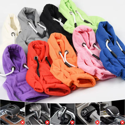 Car Gear Shift Hoodie Cover Shift Cover Gear Handle Decoration Fits Manual Automatic Car Shift Lever Interior Decor Ornament