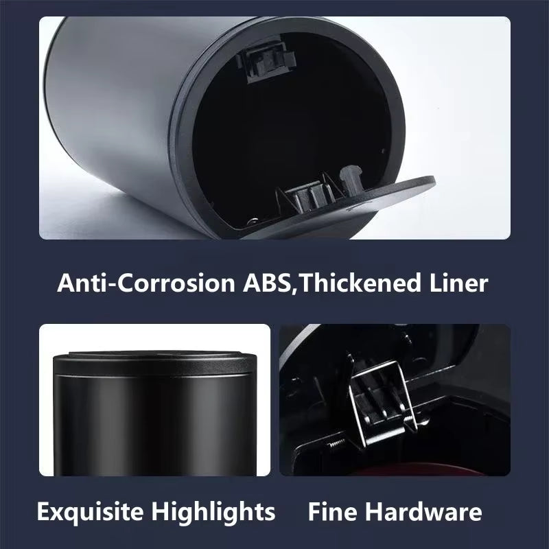 Car Trash Bin Can Mini Auto Dust Organizer Car Interior Rubbish Bag Garbage Container Storage Box Bucket Auto Accessories
